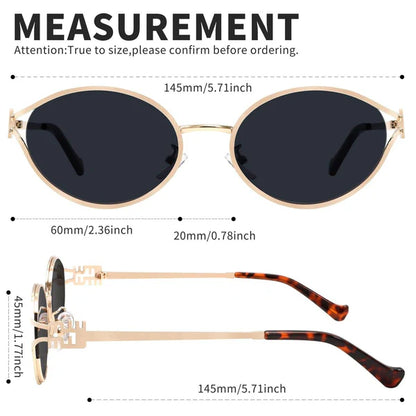 🏆Retro Oval Sunglasses for Women Men Small Sunglasses-ZDQ8