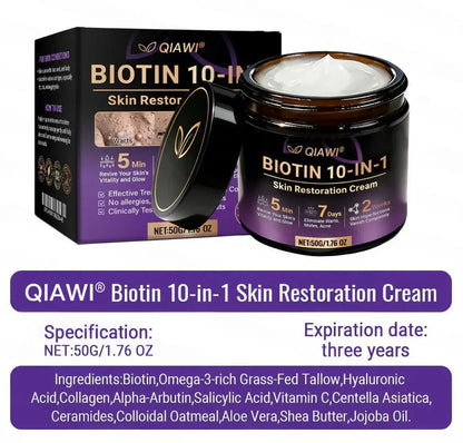 🔥LAST DAY 50% OFF - QIAWI® Biotin 10-in-1 Skin Restoration Cream-INT