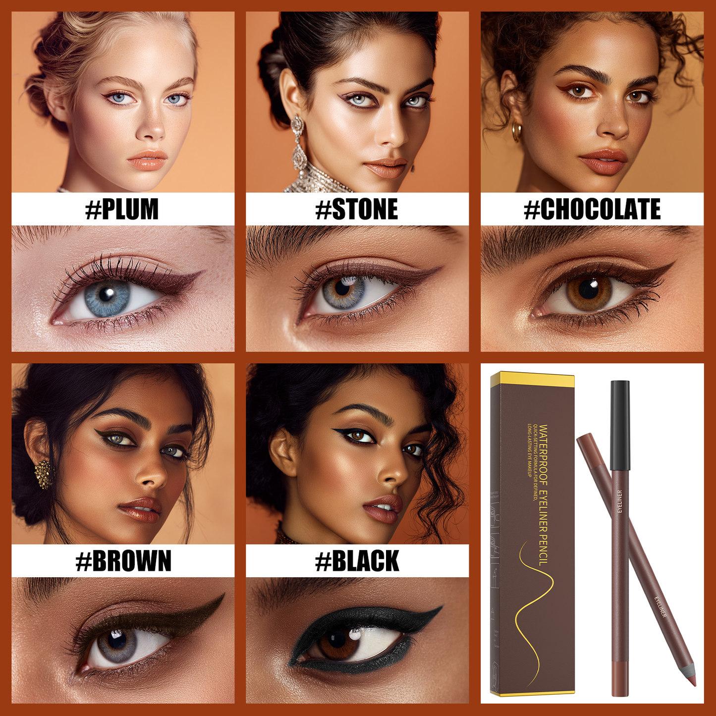 🌟 Best Selling🌟 24-Hour Waterproof Eyeliner — Sharpenable Pencil - A926