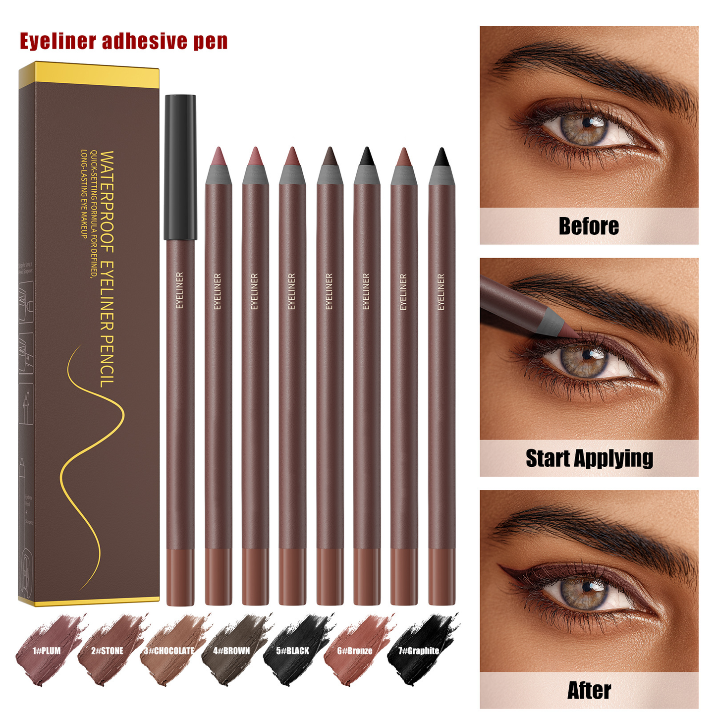 🌟 Best Selling🌟 24-Hour Waterproof Eyeliner — Sharpenable Pencil - A926