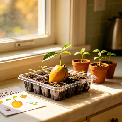🔥 65K+ SOLD! 🥭 Sweet "Golden Honey" Dwarf Mango Tree Seeds (Grow at Home)-ABB8