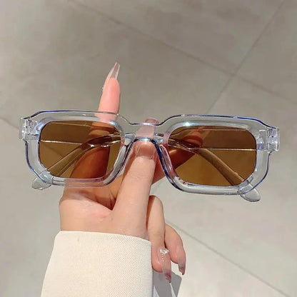 🌟🌈 Vintage Rectangle Frame Sunglasses for Men & Women – Retro Fashion Sun Glasses with UV400 Protection Luxury Design Eyewear🔥-TJY