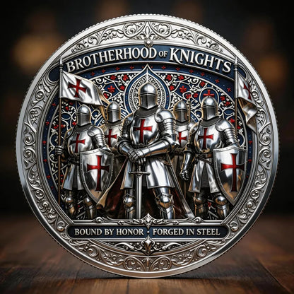 ⚡️Big Easter Sale 60% OFF - ⚔️🪙🛡️Brotherhood of Knights Commemorative Coin-ABB8