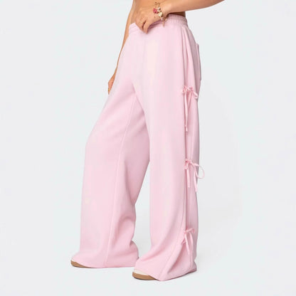 🔥Last Day 49% OFF - Claudette Baggy Ribbon Sweatpants - TJY