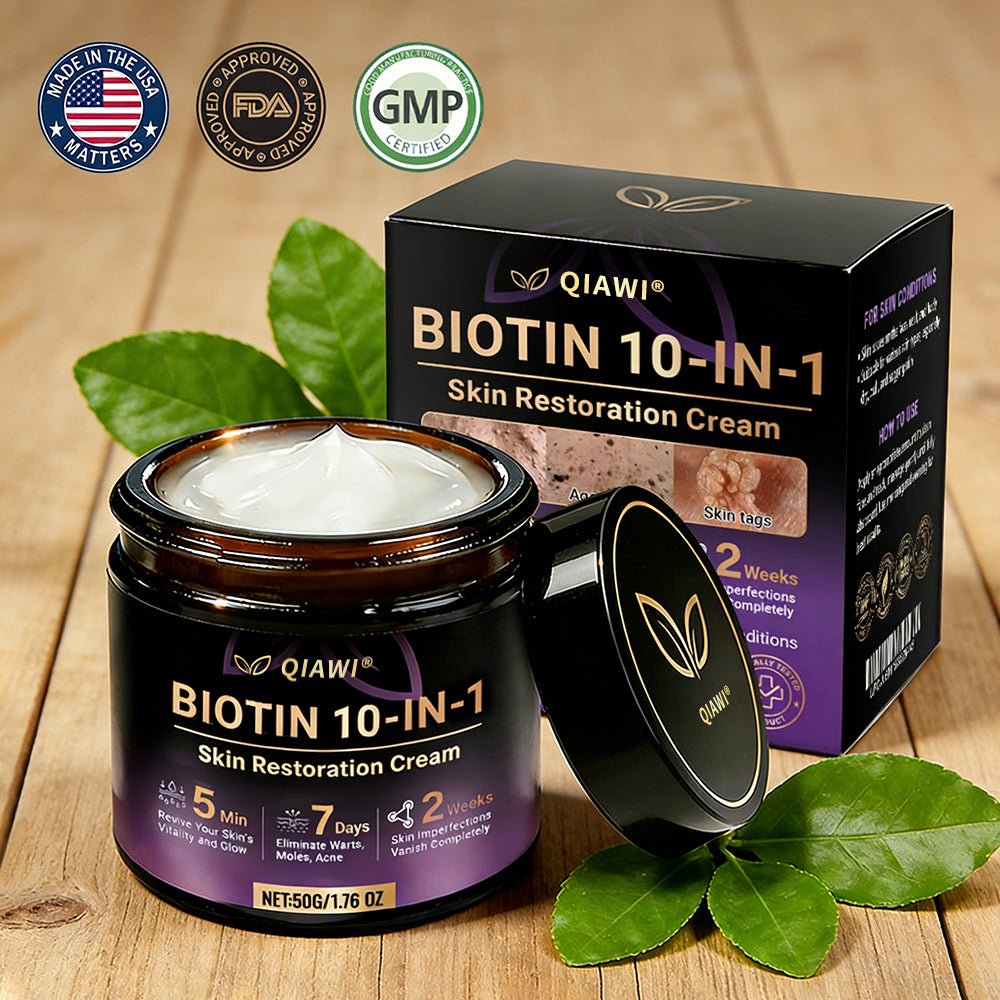 Made and Shipped from USA ✨QIAWI® Biotin 10-in-1 Skin Restoration Cream 🍀-H1