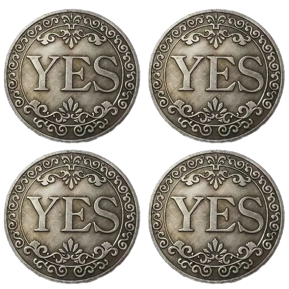 🔥🪙【Last Day 49% OFF】🔥Yes No Decision Maker Lucky Coin⚡1 Count Double-sided Commemorative Coin-TJY