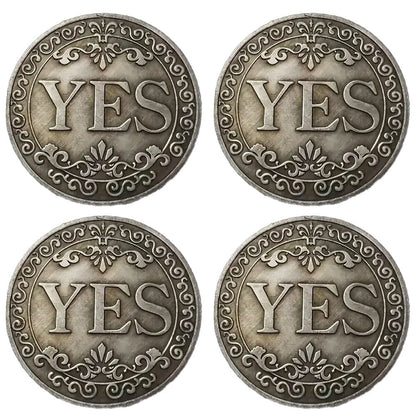 🔥🪙【Last Day 49% OFF】🔥Yes No Decision Maker Lucky Coin⚡1 Count Double-sided Commemorative Coin-TJY