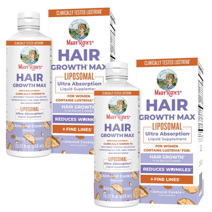 🔥Save Up To 56% Today🔥MaryRuth's Hair Growth Max Liposomal - Lustriva - Thicker Hair - Improve Wrinkles & Fine Lines-TJY