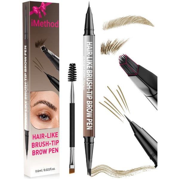 🎁Dual-Ended Eyeliner🎉2-in-1 Eyebrow Pencil with Waterproof Microblading-ABB8