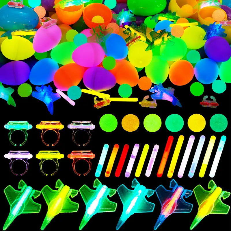 🎉LAST DAY 49% OFF🔥-Children's Glow-in-the-Dark Easter Eggs – Complete Basket Filler Set-923