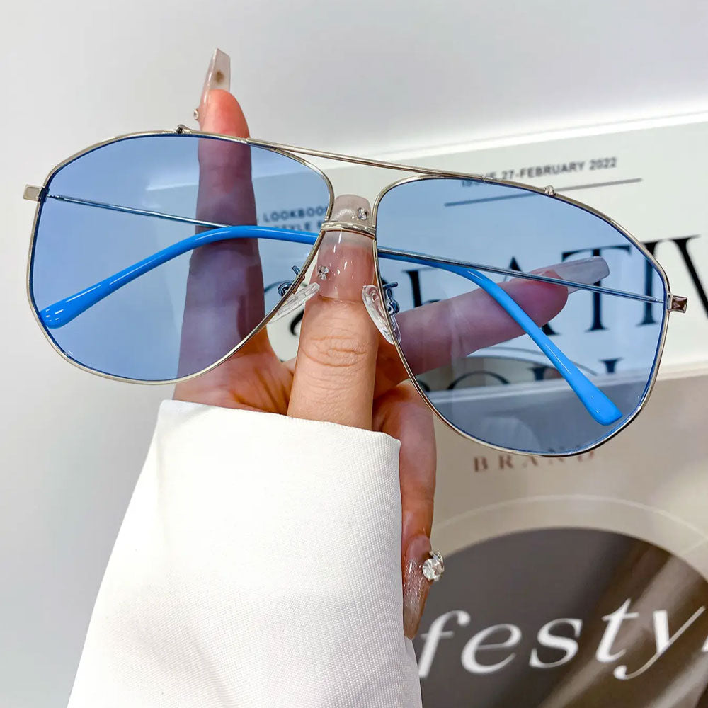 🌟🌈 Vintage Fashionable All-match Tinted Lens Aviator Sunglasses for Everyday Use🔥-TJY