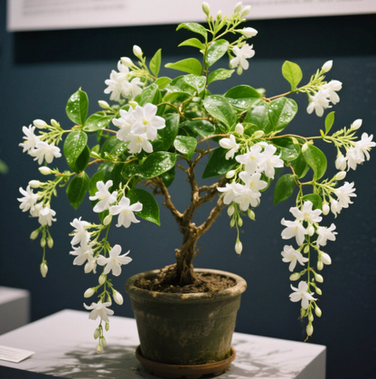 50 Non-GMO Climbing Silver Jasmine Seeds - Aromatic Evergreen, Ideal Decor Choice for Garden & Balcony Fragrant-GD