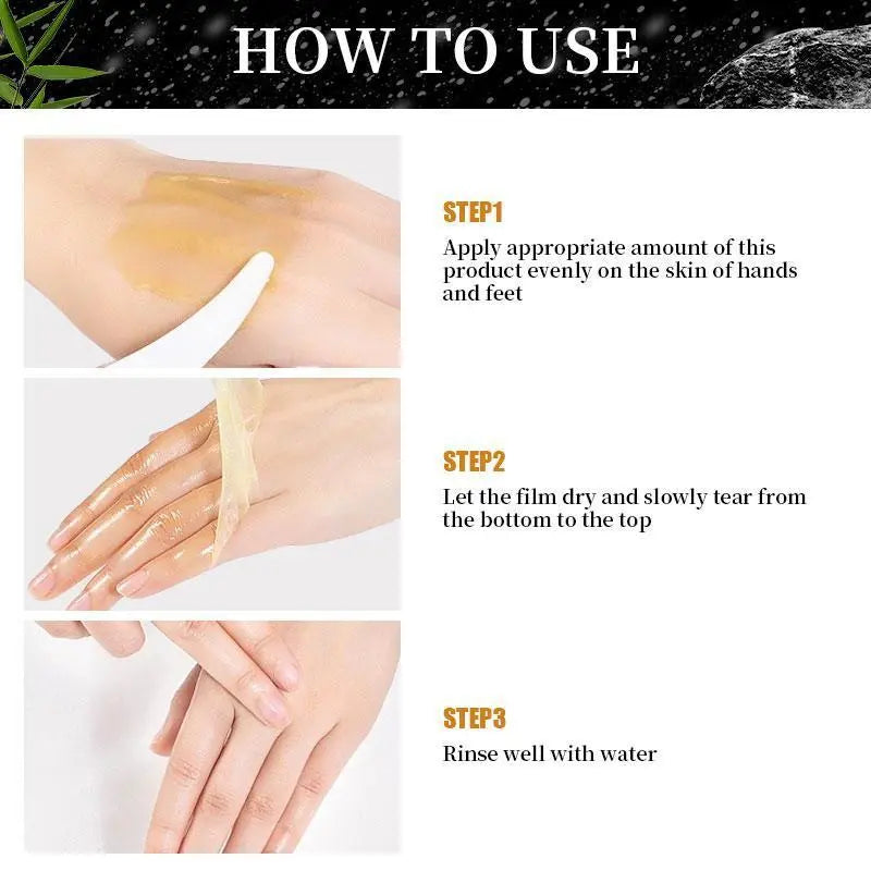 🔥Hot Sale!!🔥Rozino Hand and Foot Mask with Vitamin C & Turmeric Brightens Skin Tones Removes Dead Skin Smooths Softens Deep Moisturizes Gentle Skincare Treatment-TJY