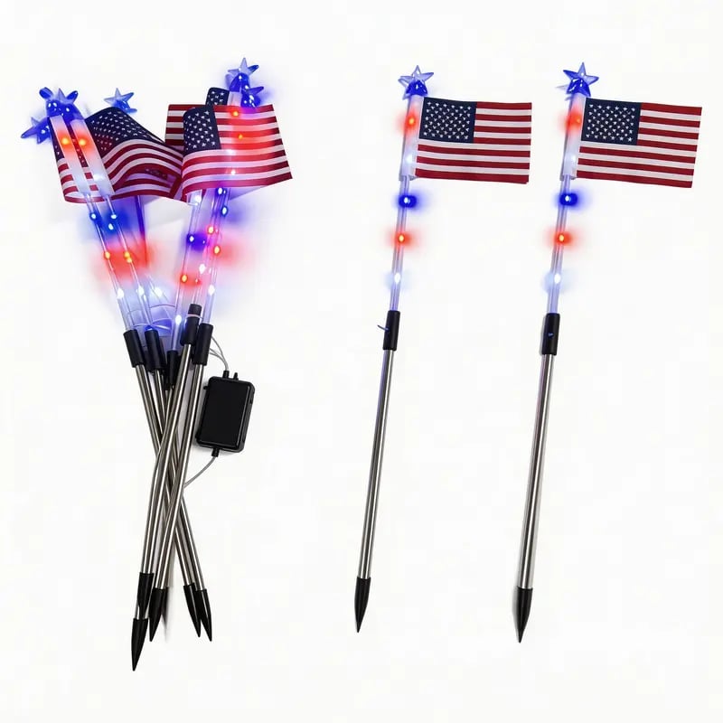 Ideal for Independence Day Pathways, Gardens, and Yard Decor-H1