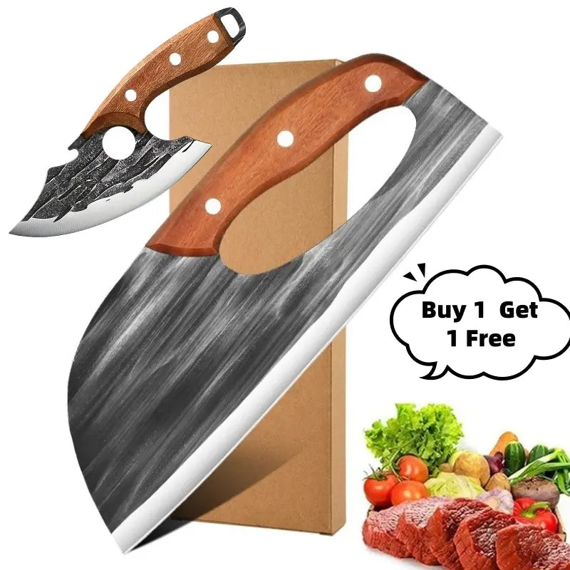 🏆[Buy 1 Get 1 Free] For Only Today 2pcs kitchen knives, super sharp kitchen knives, meat cutters, kitchen knives and slicing knives Combination knife Block household knife chef knifes meat cleaver knife knives Kitchenware -W18