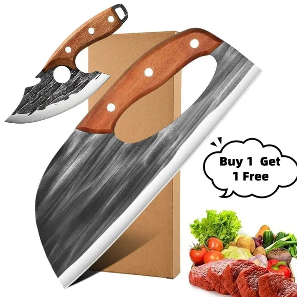 🏆[Buy 1 Get 1 Free] For Only Today 2pcs kitchen knives, super sharp kitchen knives, meat cutters, kitchen knives and slicing knives Combination knife Block household knife chef knifes meat cleaver knife knives Kitchenware -W18