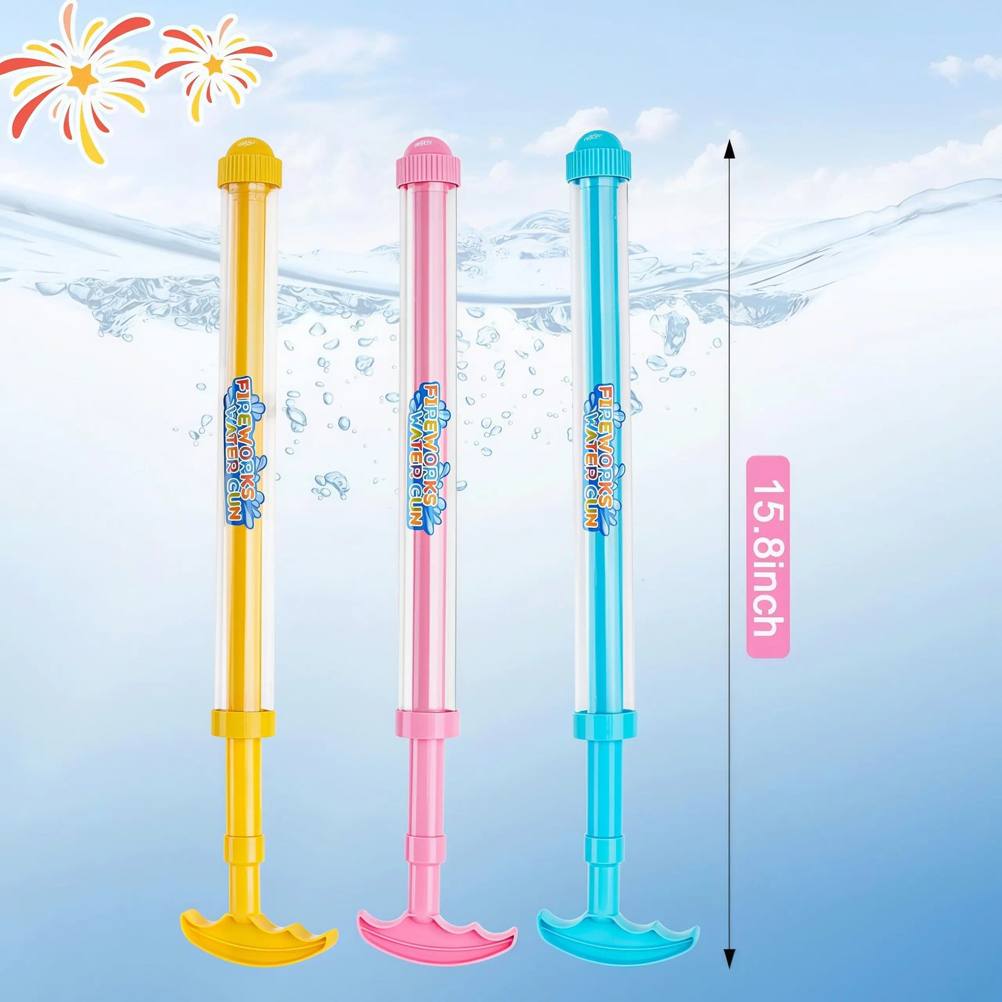 🥳2026 HOT SALE🥳💞Fireworks Water Gun,Perfect for beach, pool or bath,Lightweight & ergonomic-ABB8