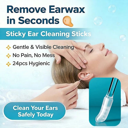 🔥Last Day 49% OFF 💦Sticky Ear Cleaning Sticks – Gentle, Visible Ear Care - A926