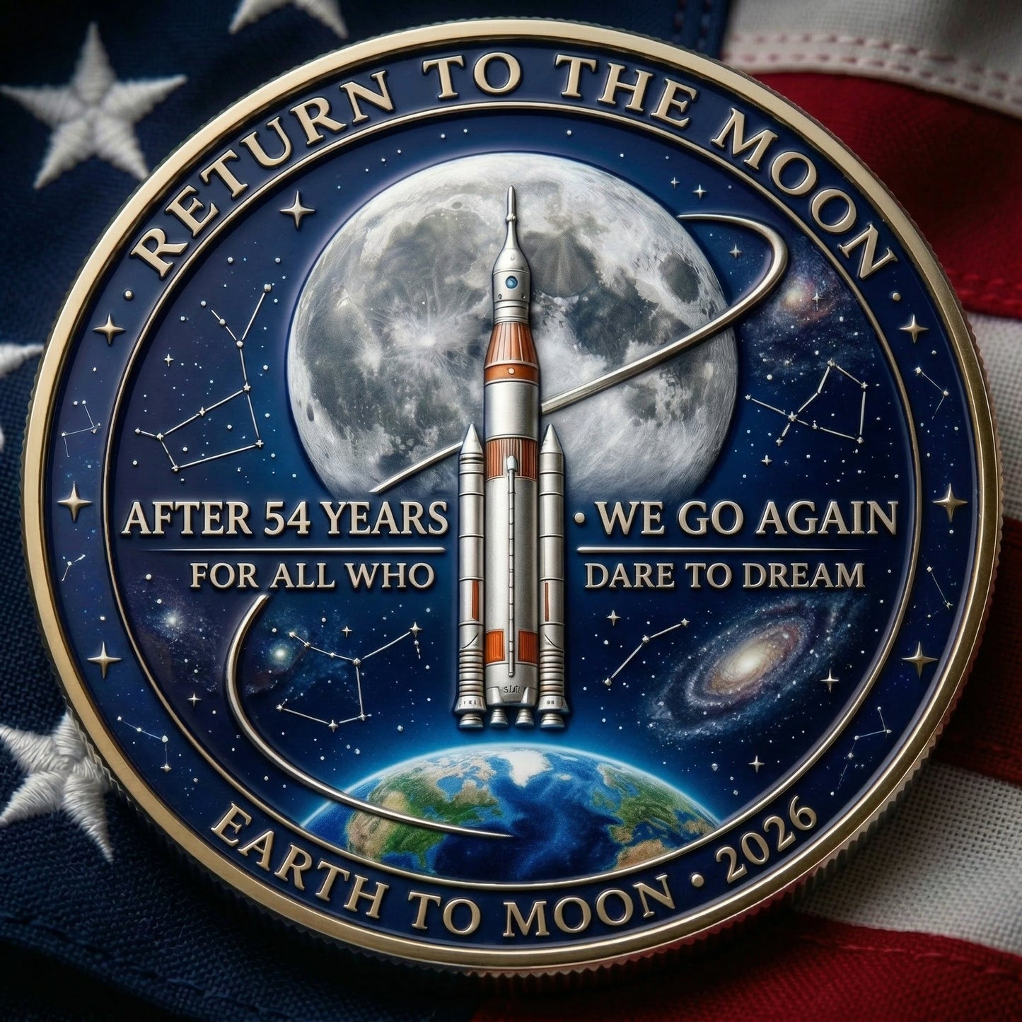 👩🏻‍🚀A TRIBUTE TO THE EXPLORERS - 🚀Artemis II Lunar Legacy Commemorative Coin🌙Y-ABB8