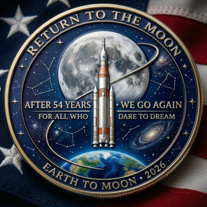 👩🏻‍🚀A TRIBUTE TO THE EXPLORERS - 🚀Artemis II Lunar Legacy Commemorative Coin🌙Y-ABB8