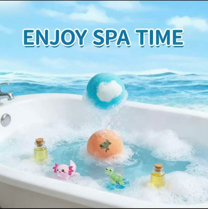 🐰🐣 The best Easter gift-Natural Bath Bombs for Kids with Mega Bubbles & Surprise Inside 🥚✨-ABB8