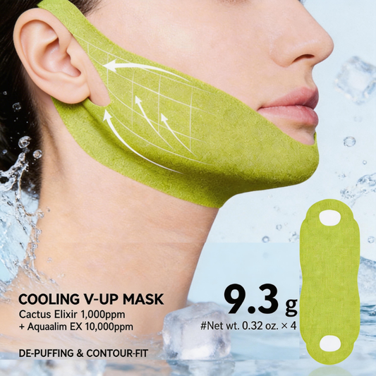 ❤️‍🔥Advanced V-Shape Lifting Band: Instant Jawline Sculptor & De-Puffing Cooling Mask - A926