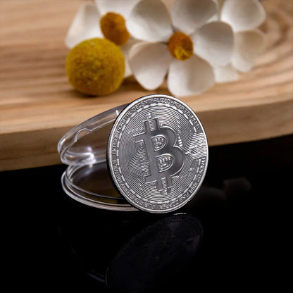 🔥🪙【Last 8 Sets!!!】🔥Bitcoin Commemorative Coin🏆20pcs/set Gold Bitcoin Coin-XA