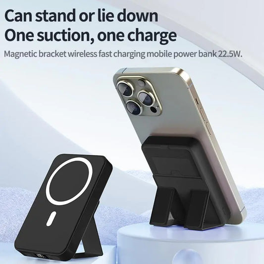 🏆Flash Sale⚡ Newly Upgraded! 🏆10000mAh Magnetic Power Bank Foldable Stand LED Display-W18