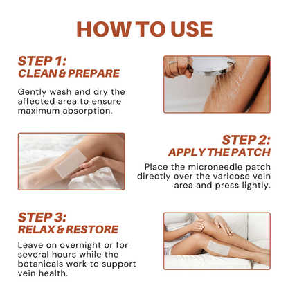 Vein Target Microneedle Patch- Instant Relief, Long-Term Results-H1