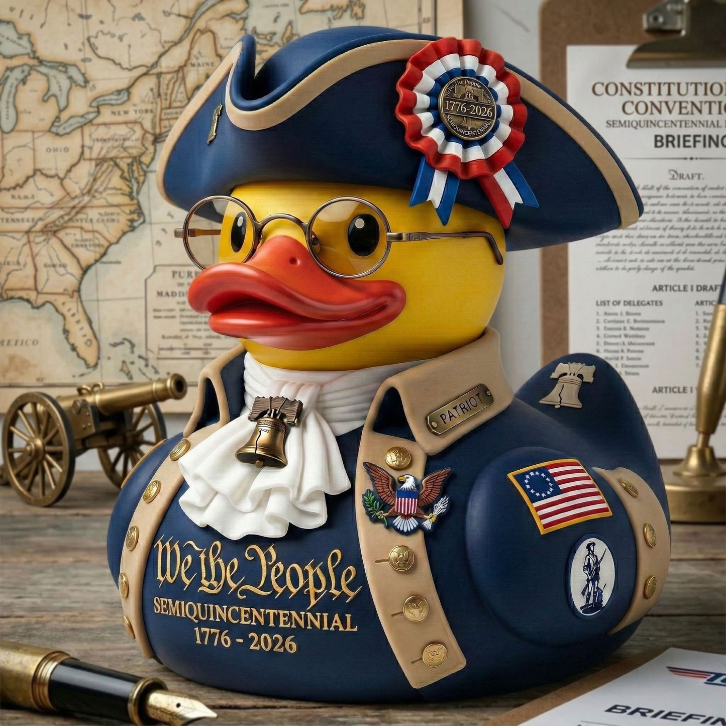 🎯NO.1 PICK🎯💞50K+ SOLD!✨✈️TG 40th Anniversary Maverick Pilot Duck+US 250th Anniversary Duck-#YUN7