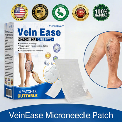 VERVEBEAD™🧑‍⚕️ Vein Ease Microneedle Patch -Visible Vein Reduction in 7 Days, No Clinic, No Compression Socks, Just sleep-ABB8