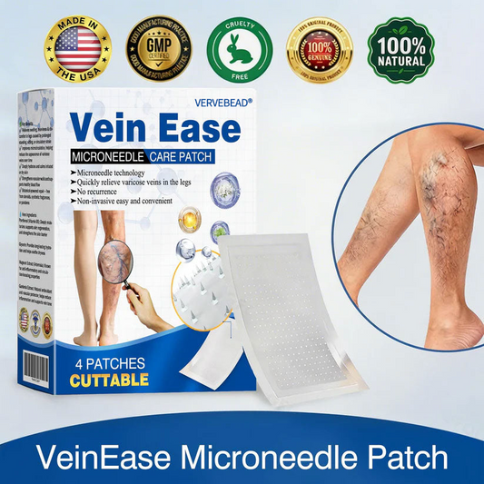 VERVEBEAD™🧑‍⚕️ Vein Ease Microneedle Patch -Visible Vein Reduction in 7 Days, No Clinic, No Compression Socks, Just sleep-ABB8