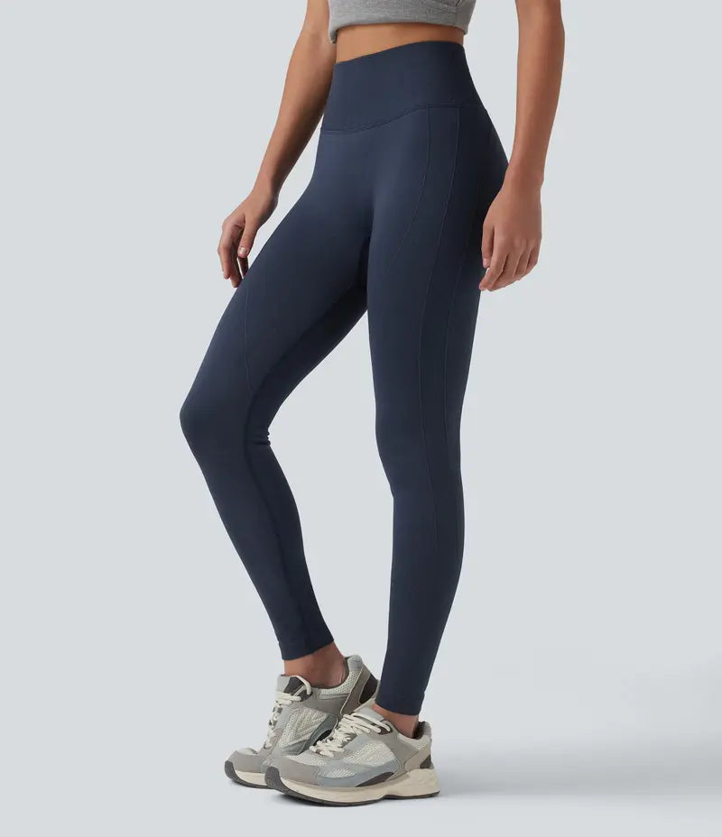 🏆Flash Sale 50K+ SOLD!🔥 Seamless Flow High Waisted Tummy Control Butt Lifting Yoga Leggings No Pockets-TJY