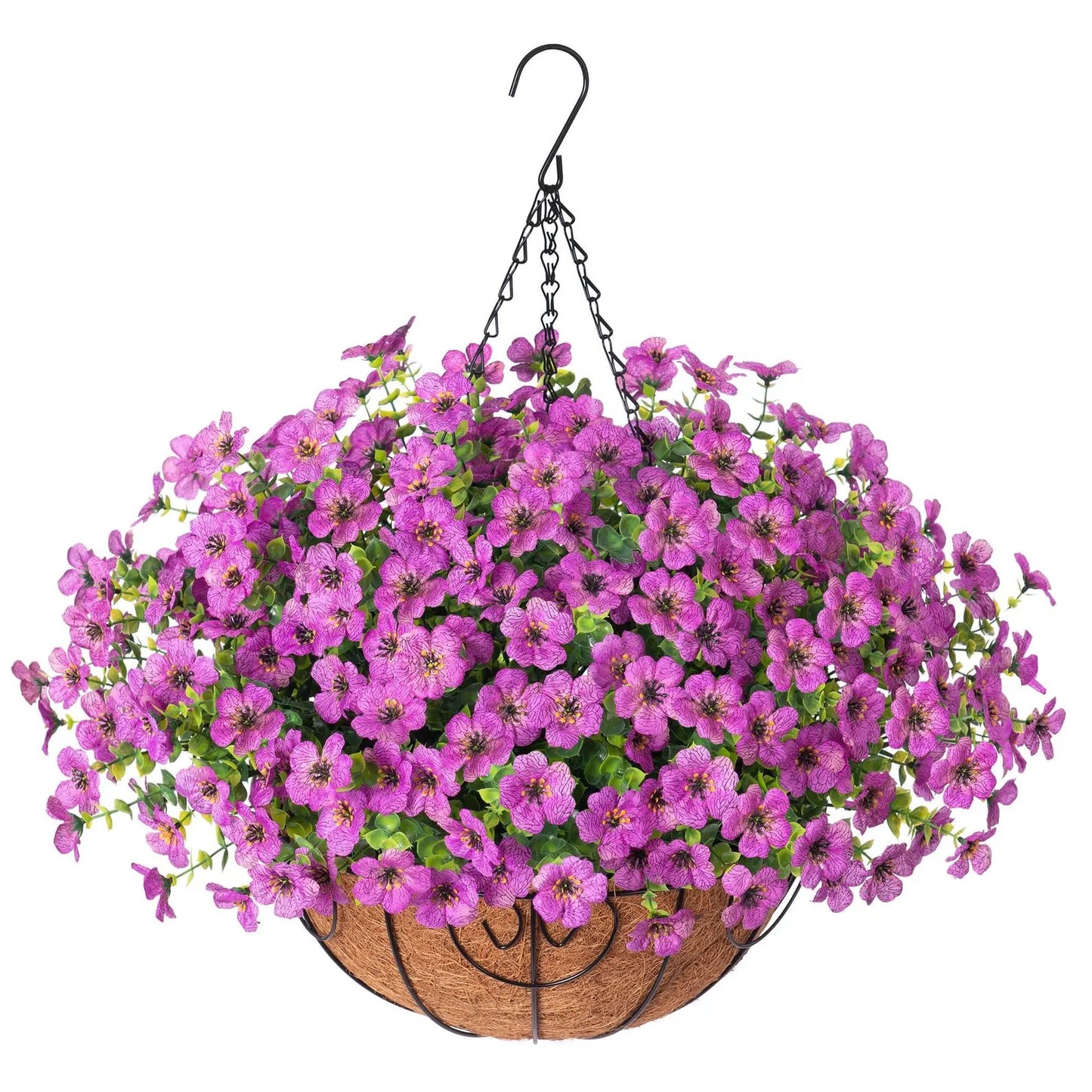 Last Day Promotion! 🔥 Simulated Hanging Flower Basket🌸 No Watering, No Wilting💧—Just a Picture Perfect Home Every Single Day-923