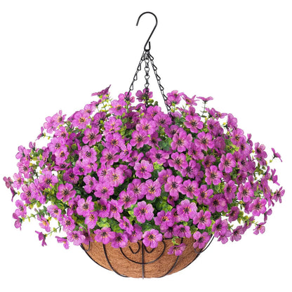 Last Day Promotion! 🔥 Simulated Hanging Flower Basket🌸 No Watering, No Wilting💧—Just a Picture Perfect Home Every Single Day-923