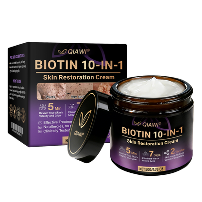 Made and Shipped from USA ✨QIAWI® Biotin 10-in-1 Skin Restoration Cream 🍀-H1