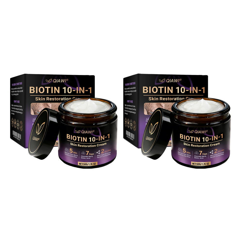 Made and Shipped from USA ✨QIAWI® Biotin 10-in-1 Skin Restoration Cream 🍀-H1