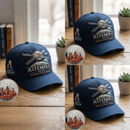 🌕Flash Sale 60% OFF 🚀 Artemis II Lunar Mission Commemorative Cap (BUY 2 GET 1 FREE)y-ABB8