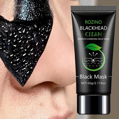 Rozino Bamboo Charcoal Blackhead Peel-Off Mask with Glycerin & Witch Hazel Extract for Deep Cleansing Pore Shrinking Gentle Moisturizing 60g/2.116oz-TJY
