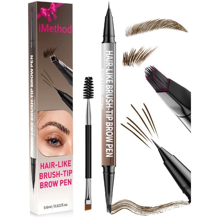 🎁Dual-Ended Eyeliner🎉2-in-1 Eyebrow Pencil with Waterproof Microblading-ABB8