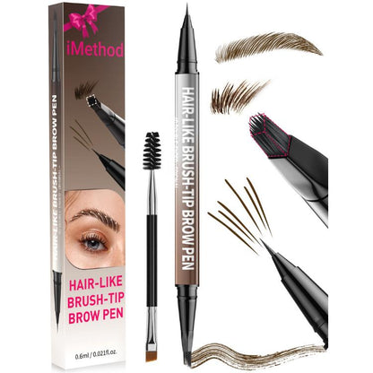 🎁Dual-Ended Eyeliner🎉2-in-1 Eyebrow Pencil with Waterproof Microblading-ABB8