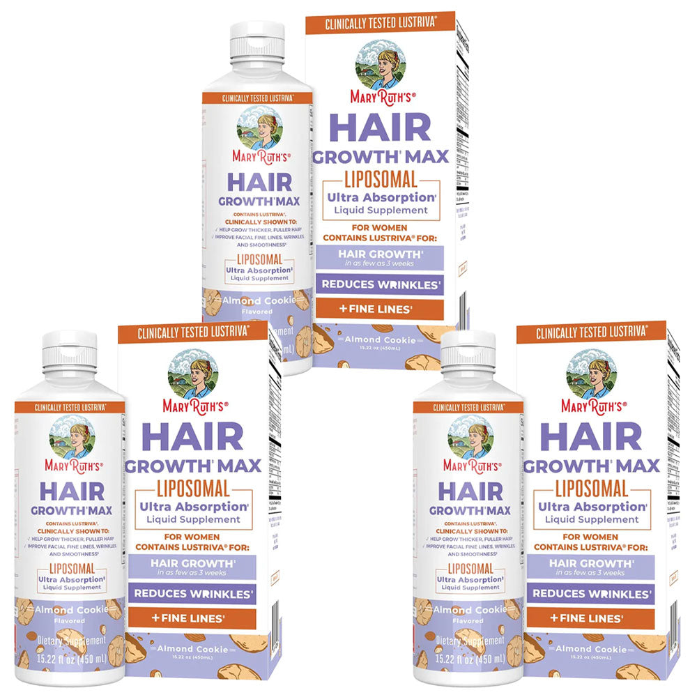 🔥Save Up To 56% Today🔥MaryRuth's Hair Growth Max Liposomal - Lustriva - Thicker Hair - Improve Wrinkles & Fine Lines-TJY