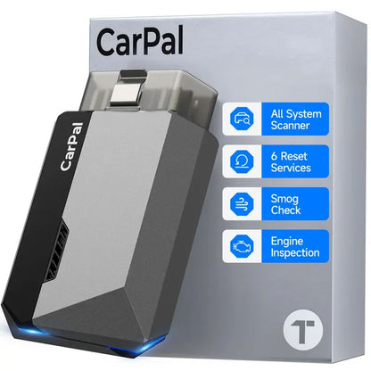 🔥 CarPal OBD2 Scanner🔥Automotive Bluetooth Scanner, All System Diagnostic Tool foriOS & Android, Vehicle Health Check 6 Maintenance Services, Smog Check, Repair Guide,Performance Test-TJY