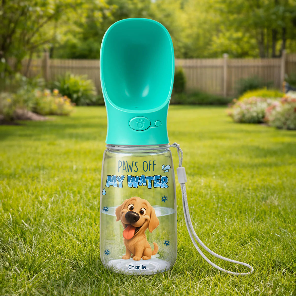 🥳2026 HOT SALE🥳💞50K+ SOLD!✨Personalized Custom Pet Water Bottle With Drinking Feeder-#YUN7