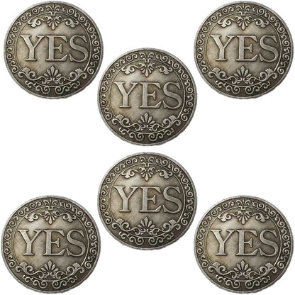 🔥🪙【Last Day 49% OFF】🔥Yes No Decision Maker Lucky Coin⚡1 Count Double-sided Commemorative Coin-TJY