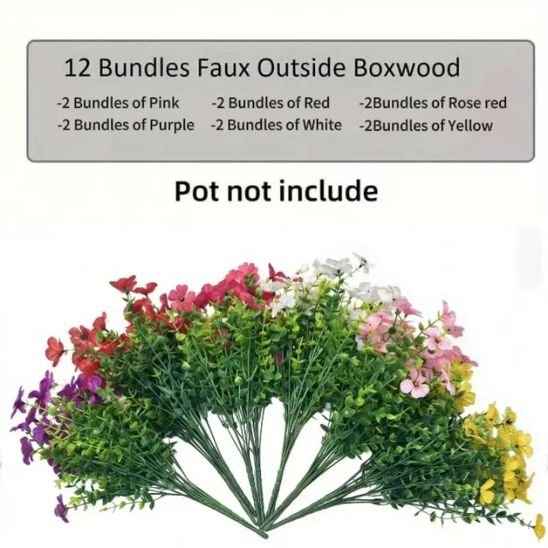 🌸6-Color Artificial Flower🌸-Resistant Colorful Fake Flower (365 Days of Spring)🌿-TJY