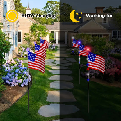 Ideal for Independence Day Pathways, Gardens, and Yard Decor-H1