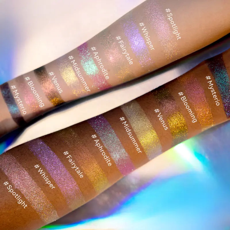 🔥Save Up To 56% Today🔥single multi-chrome eyeshadows, sparkly shimmer glitter eyeshadow, iridescent shimmer, talc free, holographic ,color-shifting, metallic iridescent shimmer shadow duochrome-TJY