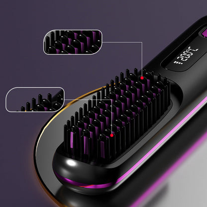 Wireless Ceramic Heating Hair Straightening Comb-H1