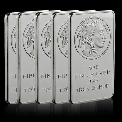 🔥Last Day Promotion 60% OFF🔥Buffalo Silver Bar | Silvertowne Mint 999 Silver Bar-ABB8